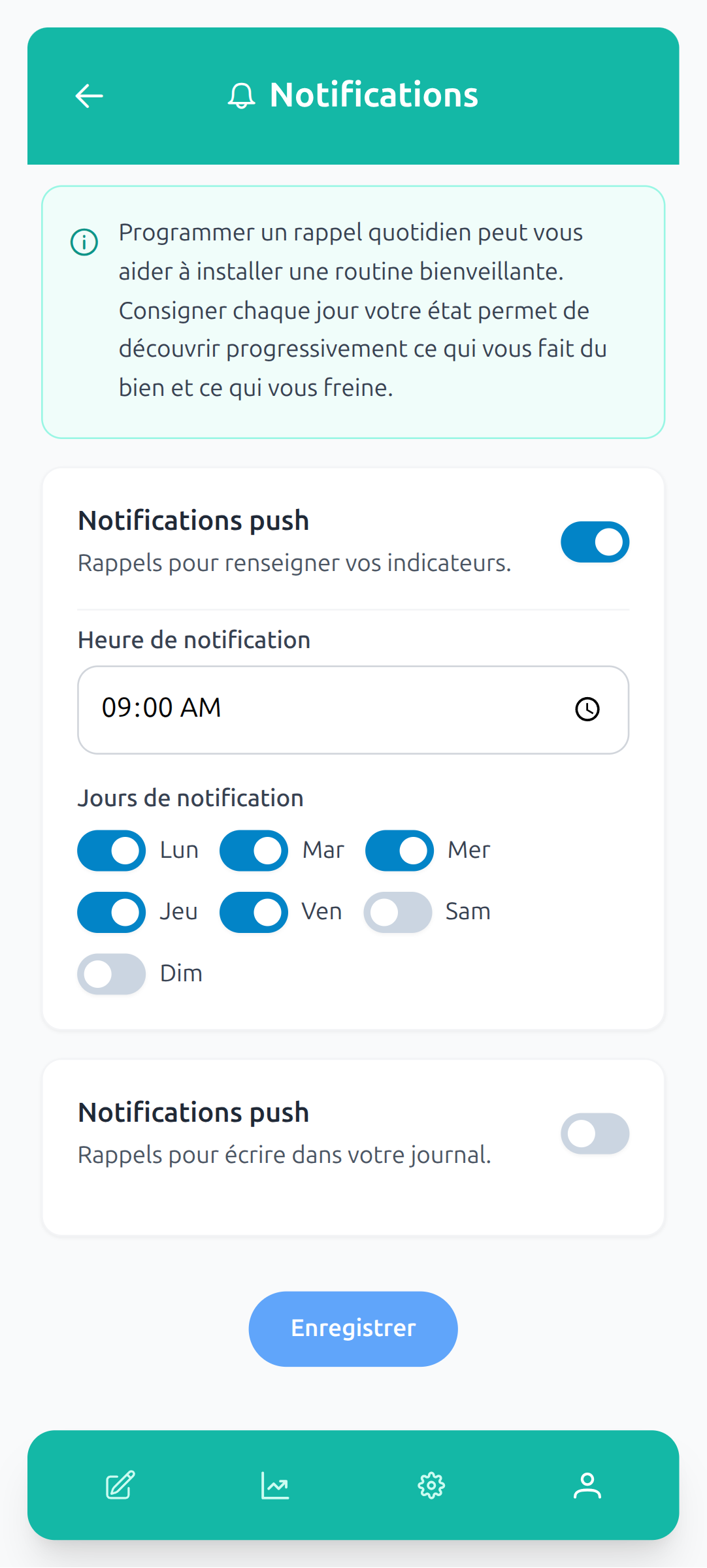 Rappels et notifications